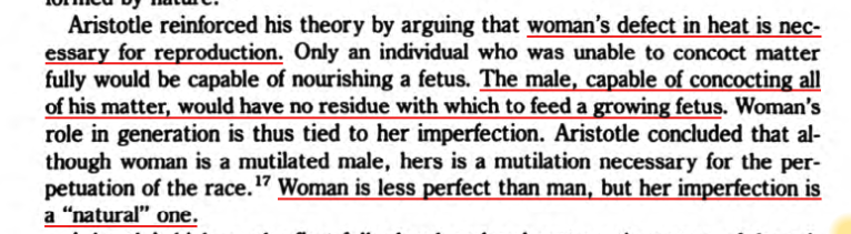 
- Circularity: femaleness causes and proves heat-deficiency
- Male defects → heat excess (inverted logic)
- Woman's imperfections are natural and necessary
![Screenshot 2026-07-09 at 10.23.55 AM.png
